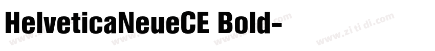 HelveticaNeueCE Bold字体转换